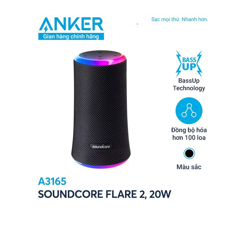 Anker SoundCore Flare 2 Portable Bluetooth Speaker - Image 3
