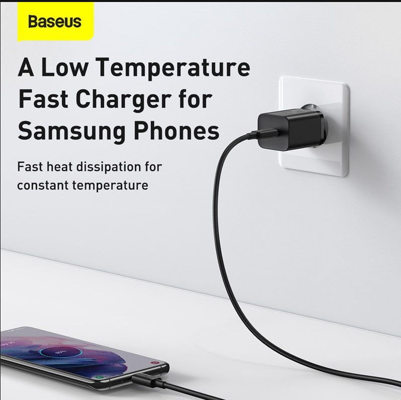 Baseus 25W Super Si Quick Charger 1C US Set - Image 2