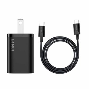 Baseus 25W Super Si Quick Charger 1C US Set
