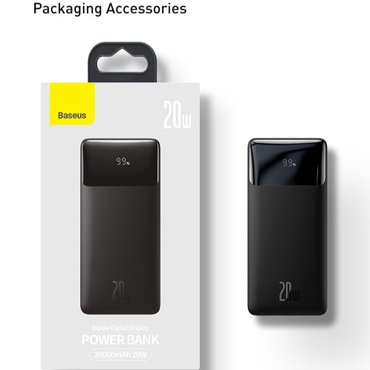 Baseus Bipow 20W Digital Display 20000mAh Power Bank - Image 4
