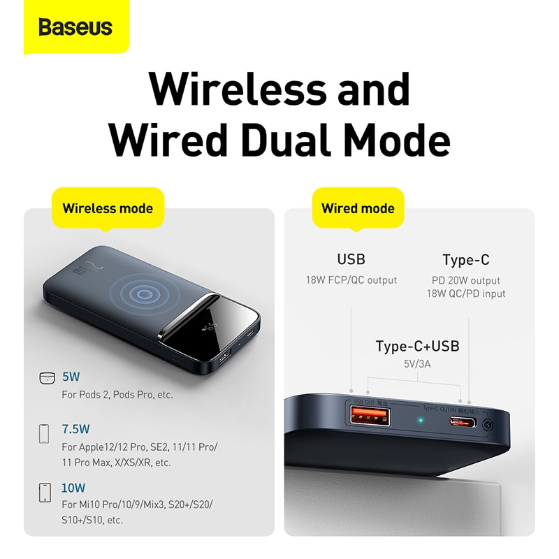 Baseus 20W Magnetic Wireless Power Bank 10000mAh - Image 2