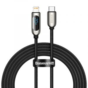 Baseus Display Fast Charging Type C to iP Charging Cable 20W 1M
