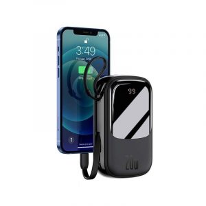 BASEUS Qpow Pro Digital Display Power Bank 20000mAh 22.5W with Lightning Cable Ip Edition