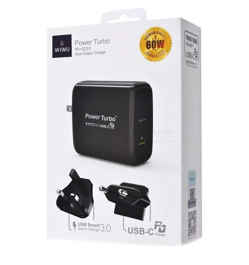 WiWU 60W Power Turbo PD & QC 3.0 Dual Output Charger - Image 2